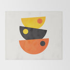 Balance 01: Bowls | Mid-Century Edition Throw Blanket Gallery Image 2