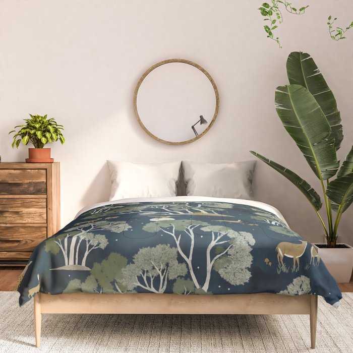 A Forest Awakens Full Moon Comforter Gallery Image 3