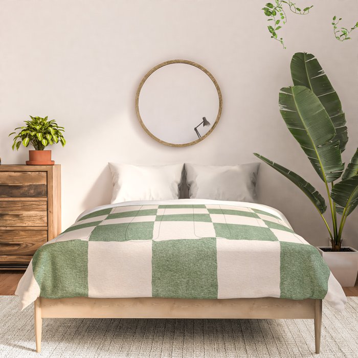 CHECKER - 001 - Olive Comforter Gallery Image 3