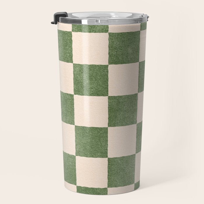 CHECKER - 001 - Olive Travel Mug Gallery Image 3