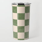 CHECKER - 001 - Olive Travel Mug Gallery Image 1