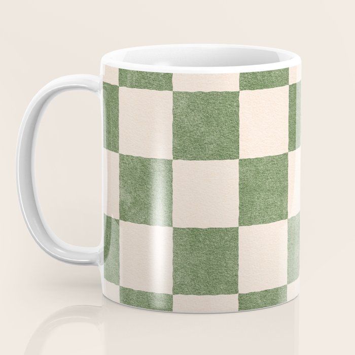 CHECKER - 001 - Olive Coffee Mug Gallery Image 3
