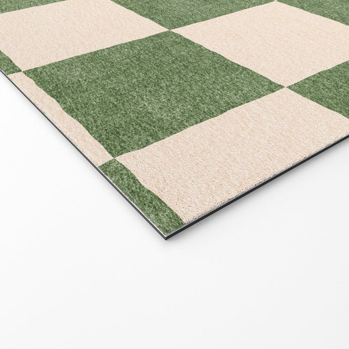 CHECKER - 001 - Olive Welcome Mat Gallery Image 2