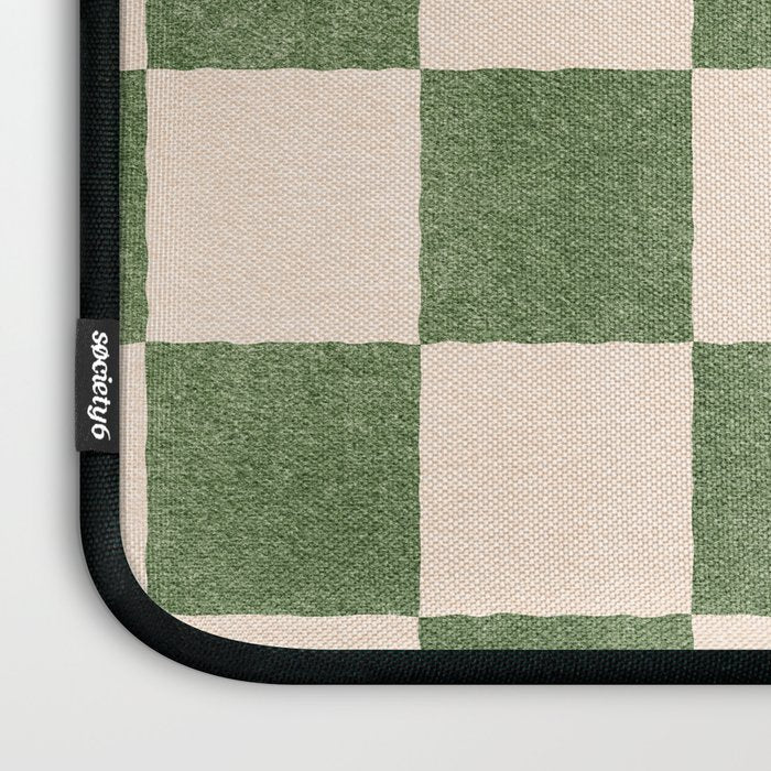 CHECKER - 001 - Olive Laptop Sleeve Gallery Image 3