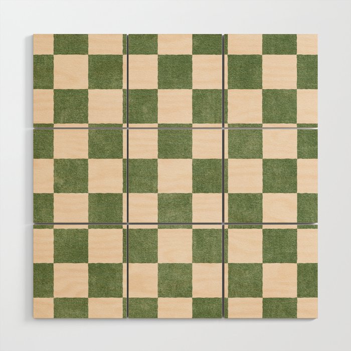 CHECKER - 001 - Olive Wood Wall Art Gallery Image 1