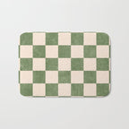 CHECKER - 001 - Olive Bath Mat Gallery Image 1