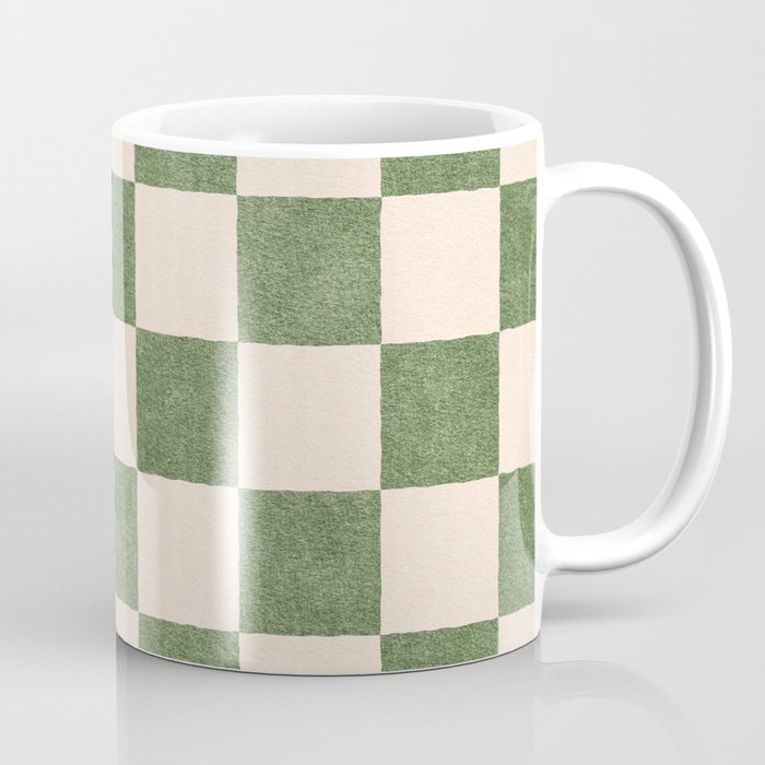 CHECKER - 001 - Olive Coffee Mug Gallery Image 1