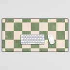 CHECKER - 001 - Olive Desk Mat Gallery Image 1