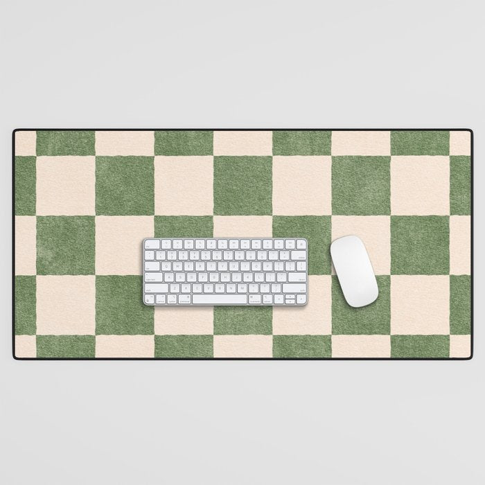 CHECKER - 001 - Olive Desk Mat Gallery Image 1