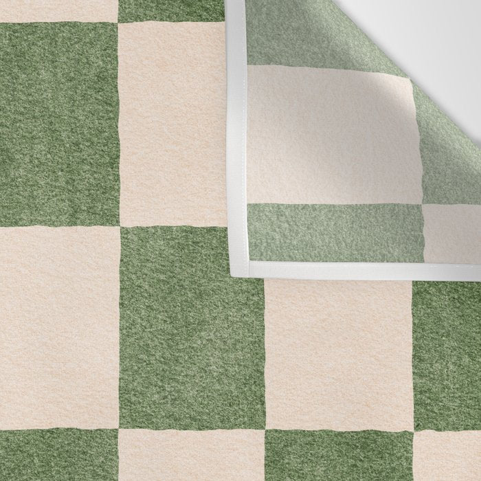 CHECKER - 001 - Olive Wall Tapestry Gallery Image 3