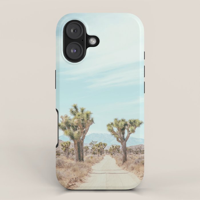 Desert Path - Joshua Tree Landscape, Nature Photography iPhone Case Gallery Image 1