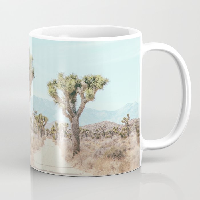 Desert Path - Joshua Tree Landscape, Nature Photography Coffee Mug Gallery Image 1