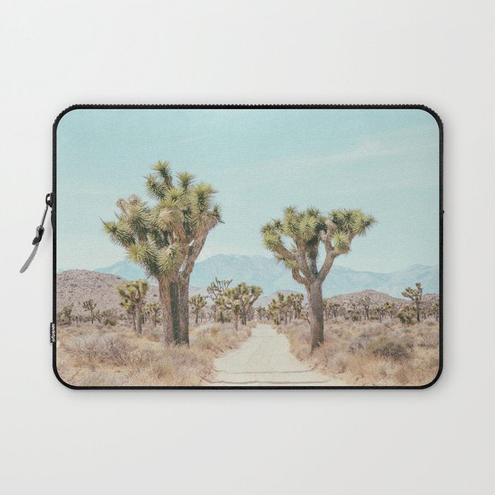 Desert Path - Joshua Tree Landscape, Nature Photography Laptop Sleeve Gallery Image 1