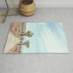 Desert Path - Joshua Tree Landscape, Nature Photography Rug Gallery Image 1