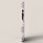 Toile de Jouy French Vintage Pastoral Plum & Cream Stripe iPhone Case Gallery Image 2