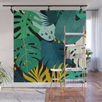 Tropical Jungle Leaves Wall Mural Gallery Image 1