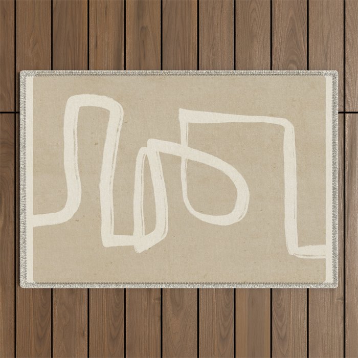 Abstract line art 72 Outdoor Rug Gallery Image 1
