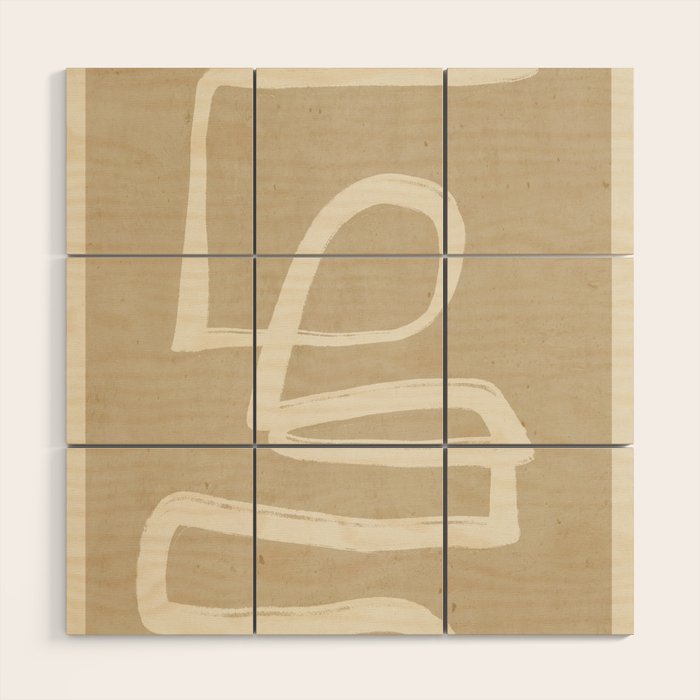 Abstract line art 72 Wood Wall Art Gallery Image 1