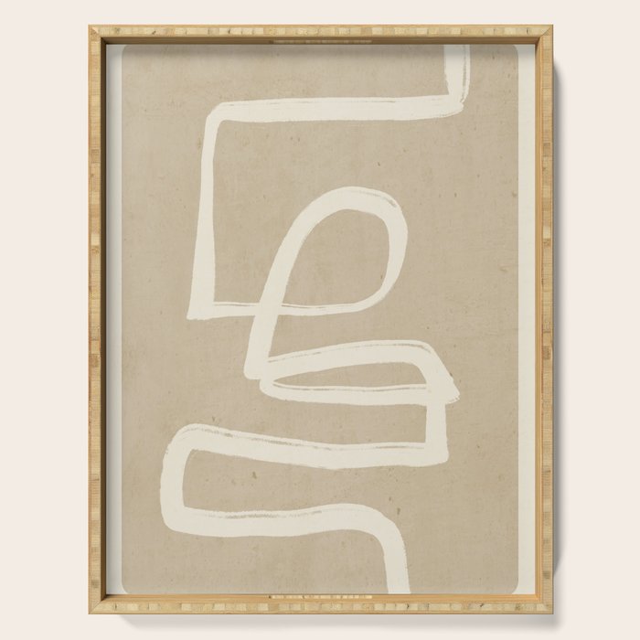 Abstract line art 72 Serving Tray Gallery Image 1
