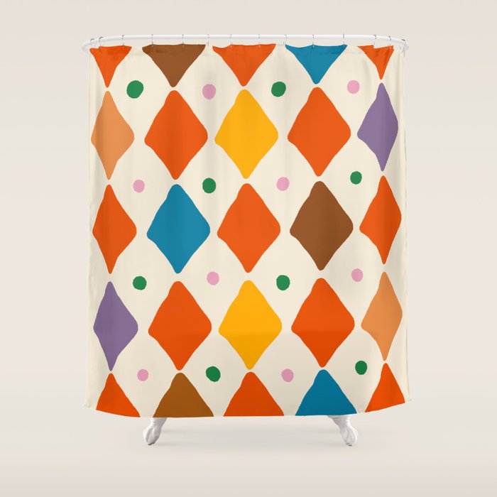 Diamond Party Shower Curtain Gallery Image 1