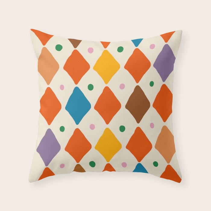 Diamond Party Throw Pillow Gallery Image 1