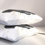 Mystic Hand with Eye - Black and Gold Ink Pillow Sham Gallery Image 3
