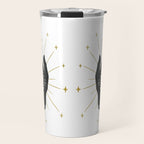 Mystic Hand with Eye - Black and Gold Ink Travel Mug Gallery Image 1