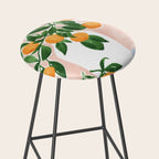 Orange Tree Branch in a Vase Stool Gallery Image 2