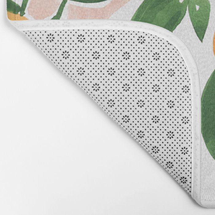 Orange Tree Branch in a Vase Bath Mat Gallery Image 2