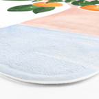 Orange Tree Branch in a Vase Bath Mat Gallery Image 3