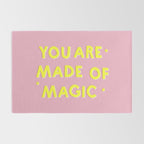 YOU ARE MADE OF MAGIC - typography Rug Gallery Image 2