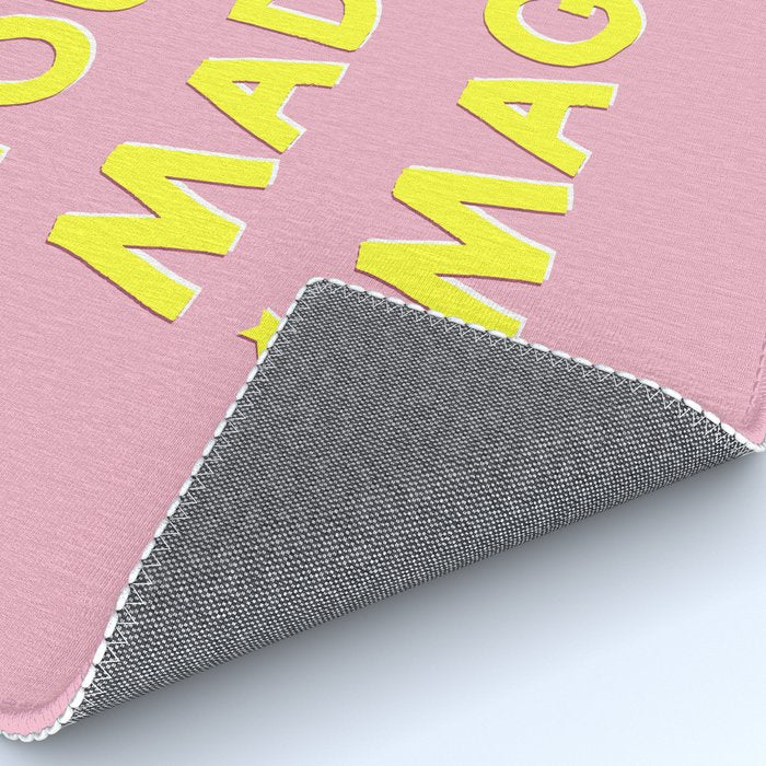 YOU ARE MADE OF MAGIC - typography Rug Gallery Image 4