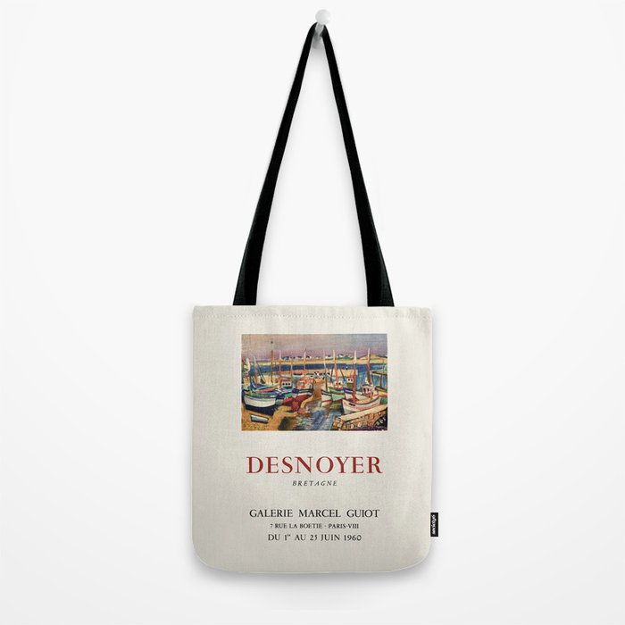 Francois Desnoyer Vintage Art Exhibition Poster, 1960 Tote Bag Gallery Image 2