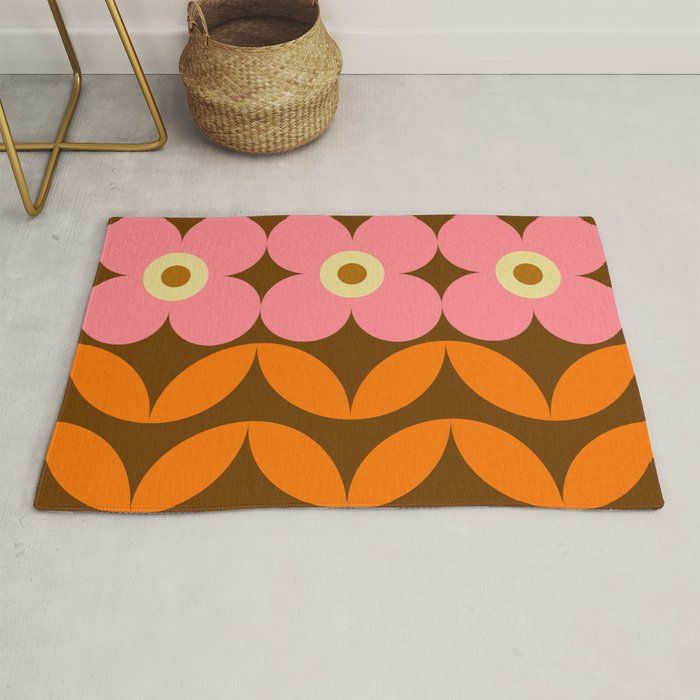Retro Flower 10B Rug Gallery Image 1