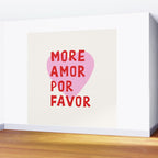 More Amor Por Favor in Pink and Red Wall Mural Gallery Image 2