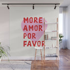 More Amor Por Favor in Pink and Red Wall Mural Gallery Image 1