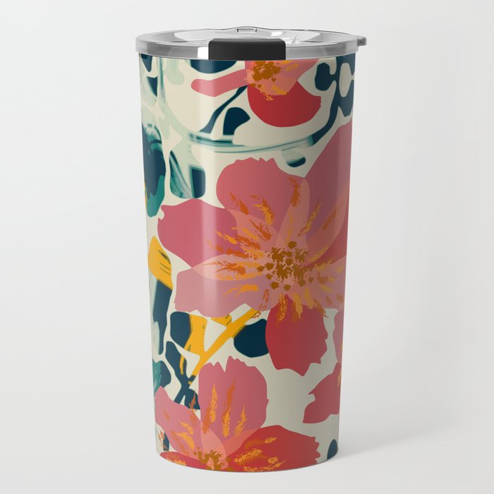 colorful orchid Travel Mug Gallery Image 1
