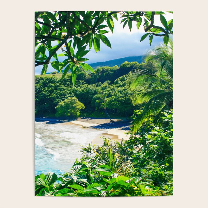 Hamoa Beach Hana Maui Hawaii Poster Gallery Image 1