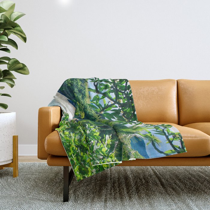 Hamoa Beach Hana Maui Hawaii Throw Blanket Gallery Image 1