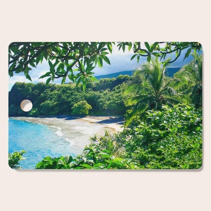 Hamoa Beach Hana Maui Hawaii Cutting Board Gallery Image 1