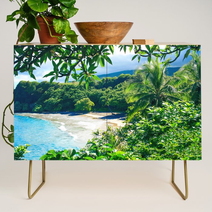 Hamoa Beach Hana Maui Hawaii Credenza Gallery Image 1