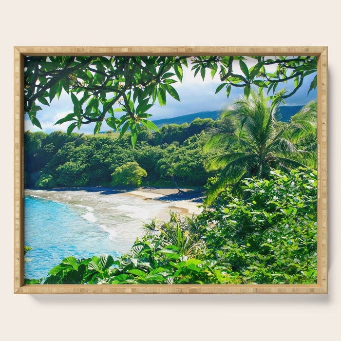 Hamoa Beach Hana Maui Hawaii Serving Tray Gallery Image 1