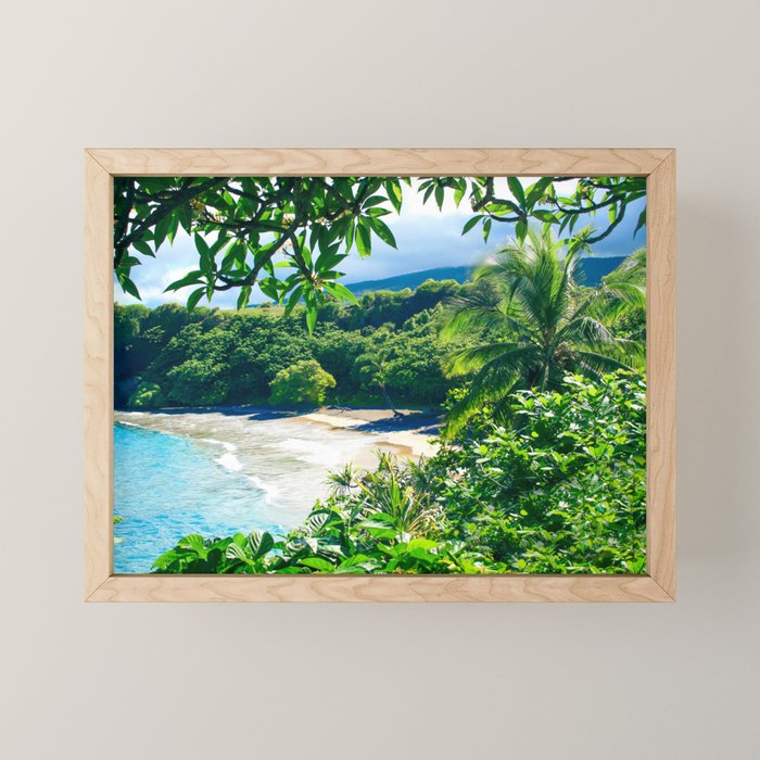 Hamoa Beach Hana Maui Hawaii Mini Art Print