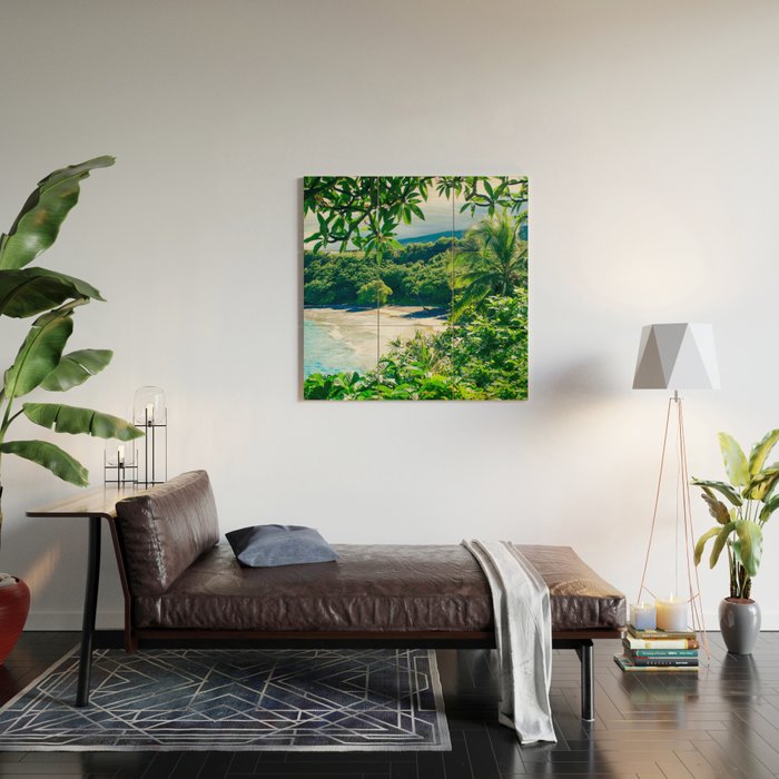 Hamoa Beach Hana Maui Hawaii Wood Wall Art Gallery Image 2