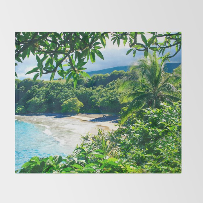 Hamoa Beach Hana Maui Hawaii Throw Blanket Gallery Image 2