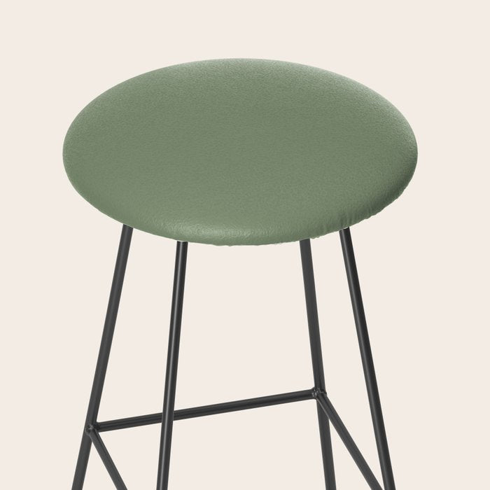 LAUREL TREE SOLID COLOR Plain Muted Green Shade Stool Gallery Image 2