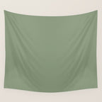 LAUREL TREE SOLID COLOR Plain Muted Green Shade Wall Tapestry Gallery Image 4