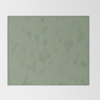 LAUREL TREE SOLID COLOR Plain Muted Green Shade Throw Blanket Gallery Image 2