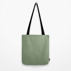 LAUREL TREE SOLID COLOR Plain Muted Green Shade Tote Bag Gallery Image 2