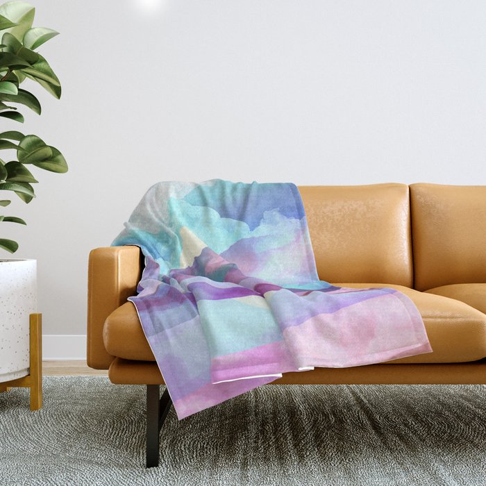 Opal Mountains Throw Blanket Gallery Image 1